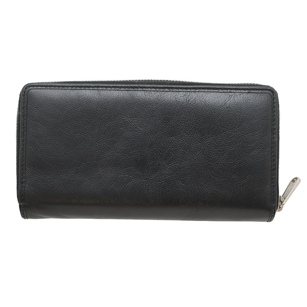 GUCCI Interlocking G Zip Around Long Wallet Black575988 Leather