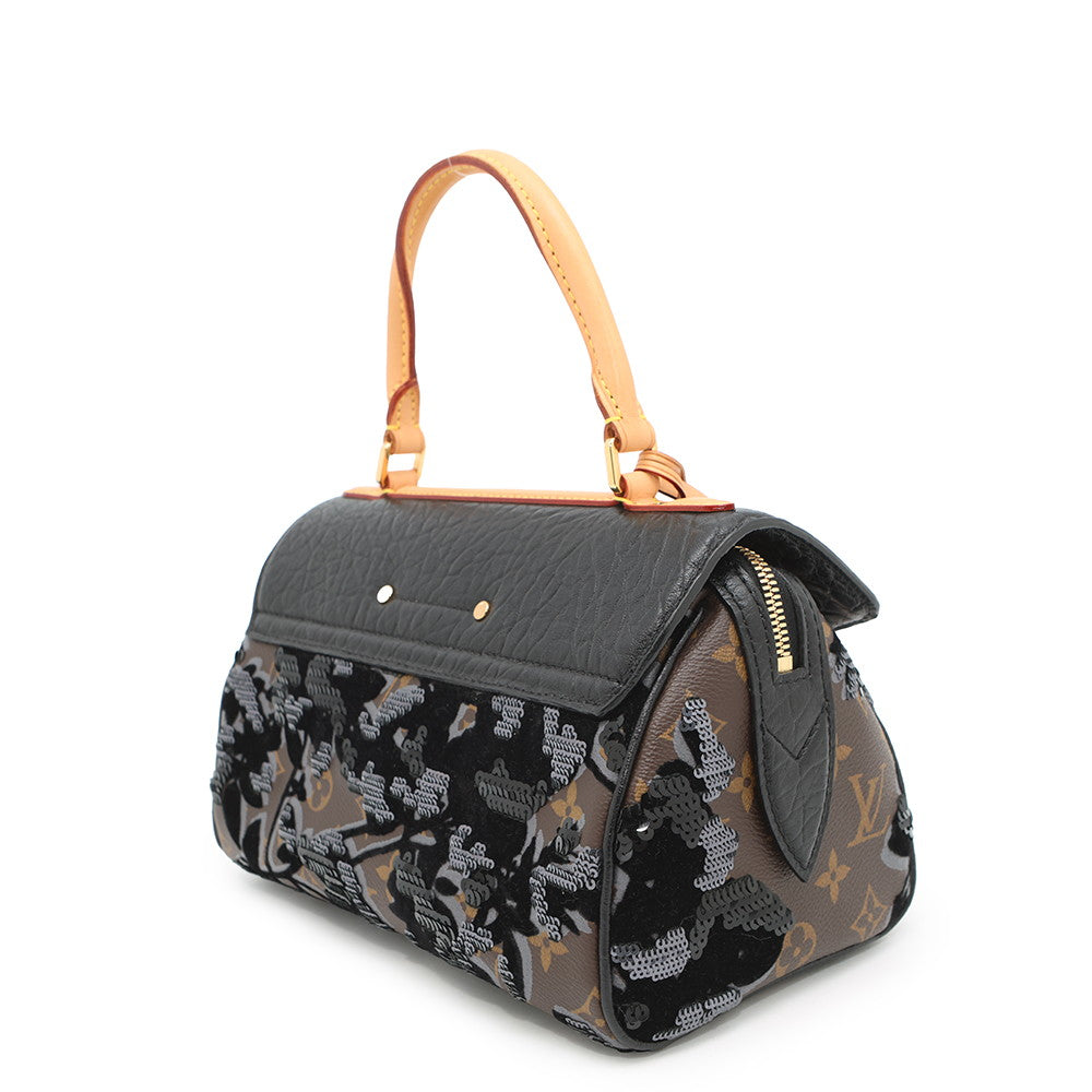 LOUIS VUITTON carrol Brown/NoirM40434 Monogram Fleur de Jae