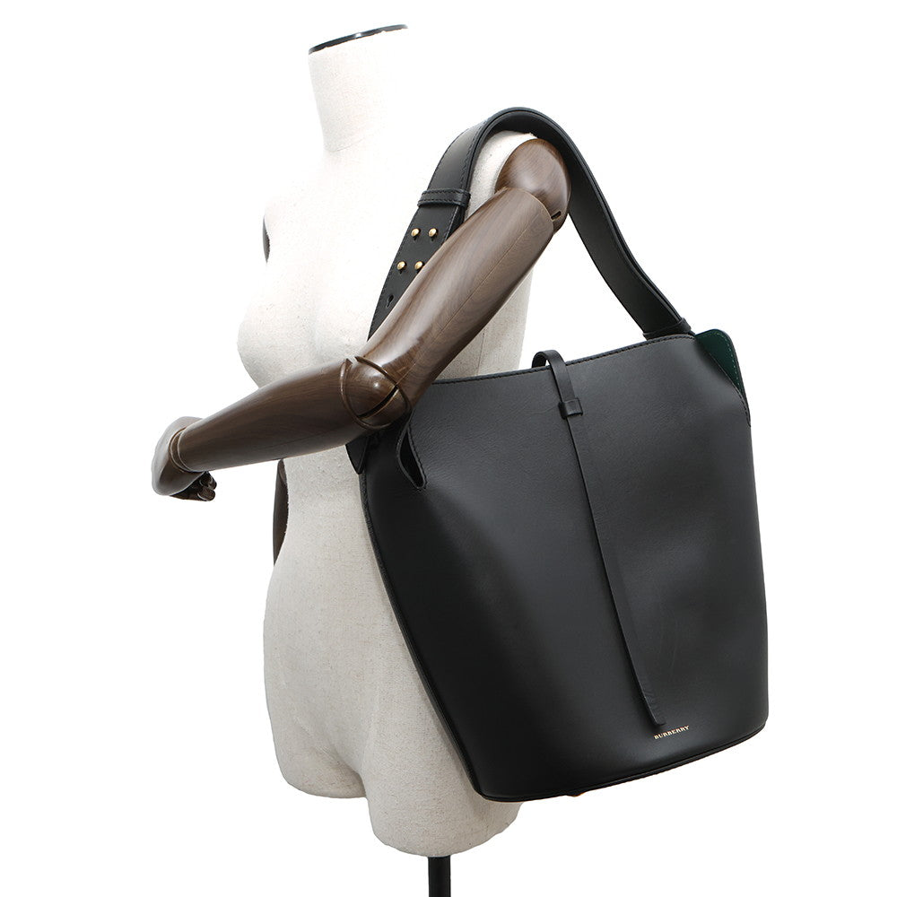 BURBERRY Bucket Shoulder Black40758901 Calf Leather