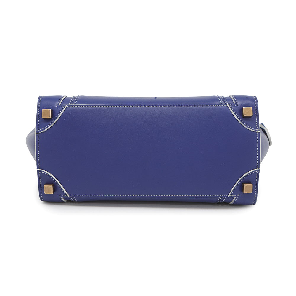 CELINE Luggage shopper Blue189793 Leather Size micro