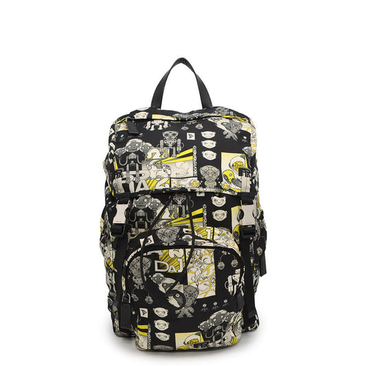 PRADA ?Comic Backpack Black Nylon