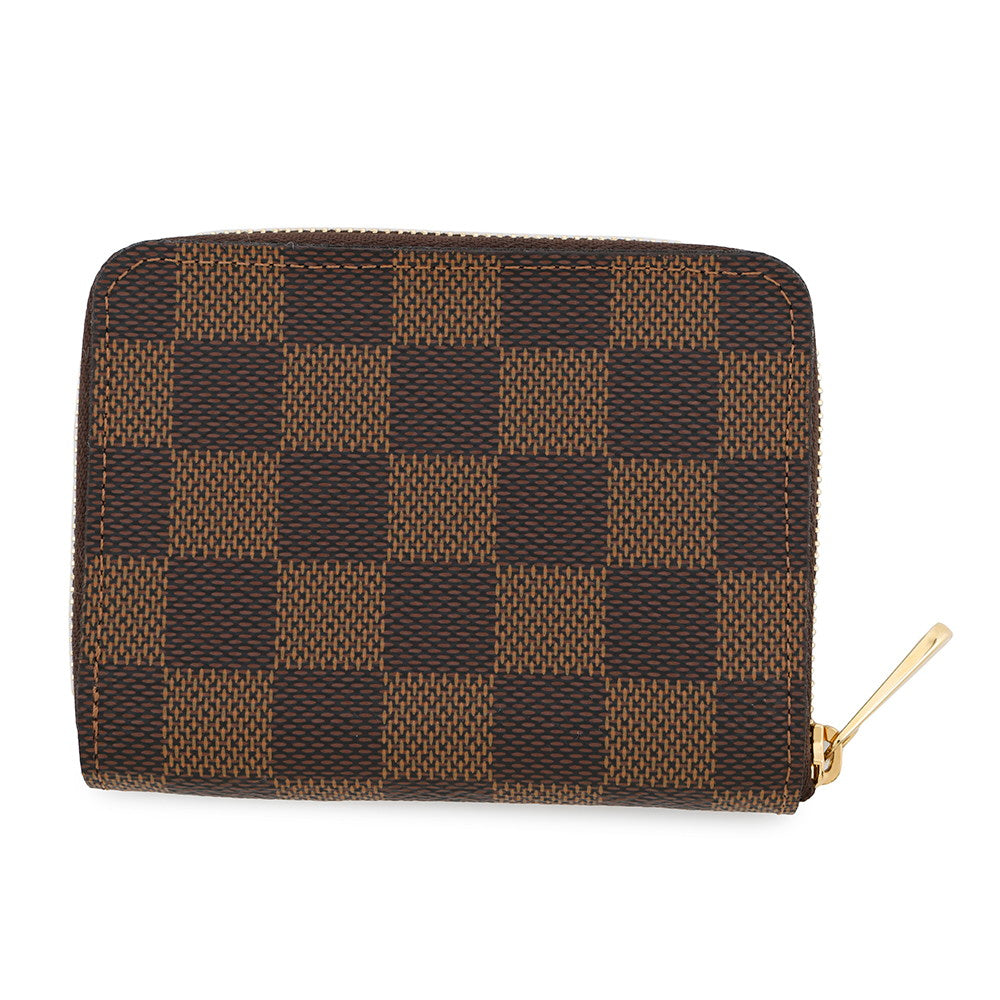 LOUIS VUITTON Zippy Coin Purse BrownN63070 Damier Ebene Canvas