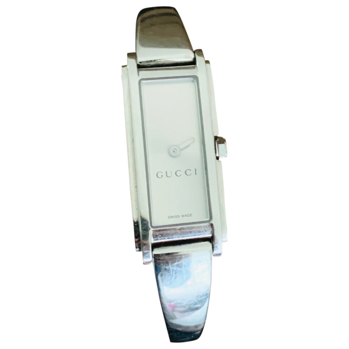 Gucci silver steel watch
