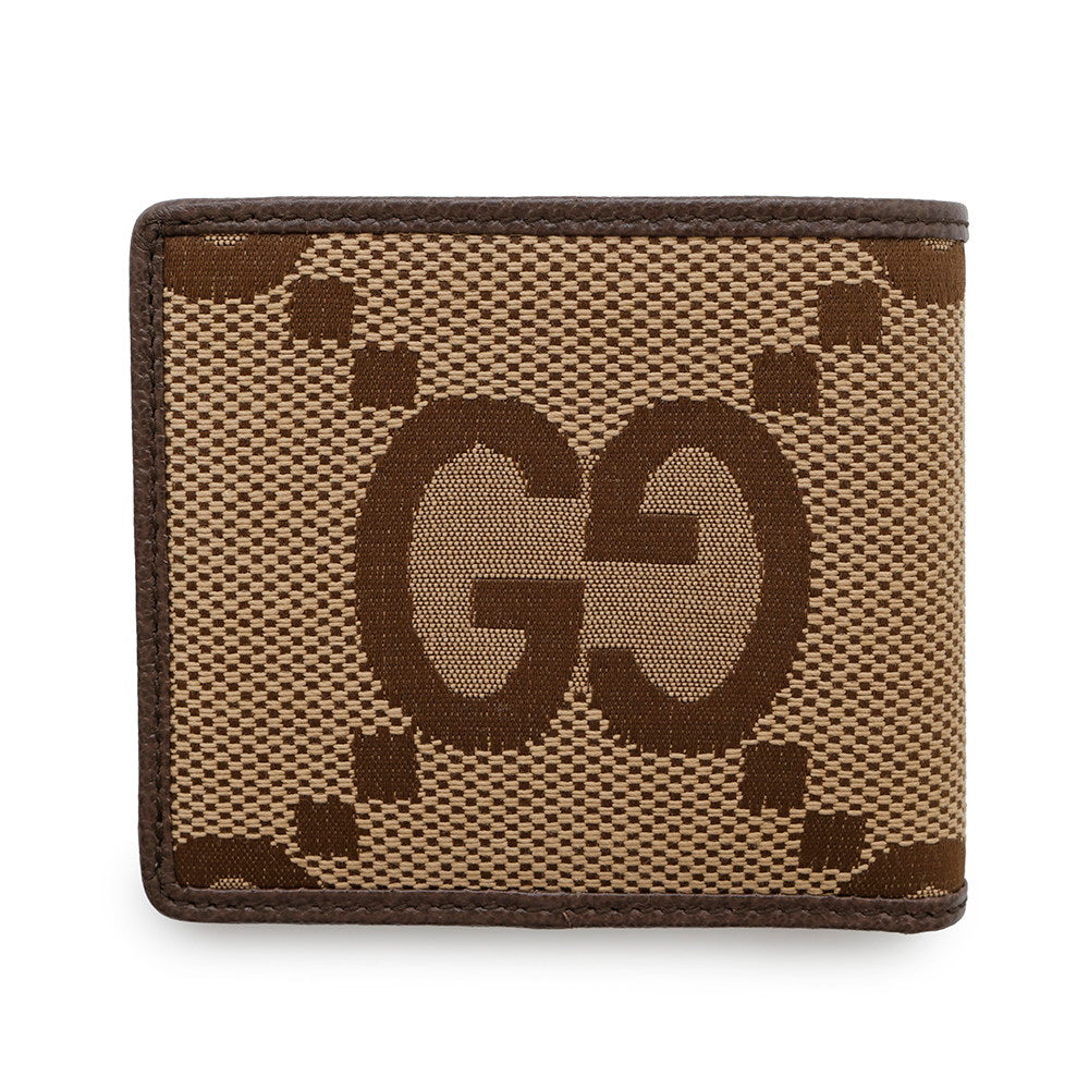 GUCCI Jumbo GG Bifold Wallet Brown/Beige699308 GG Canvas/Leather
