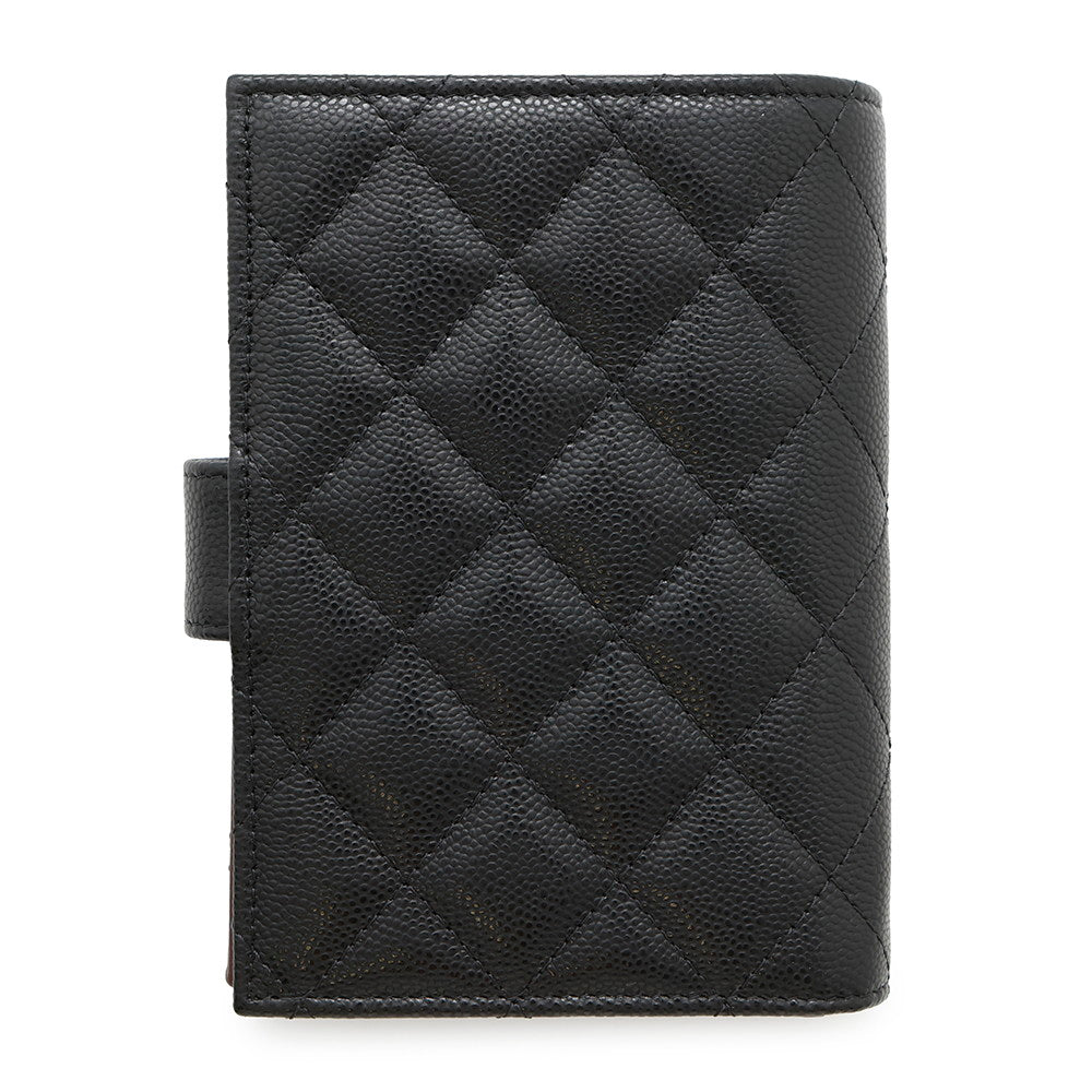 CHANEL passport case BlackAP3791 caviar