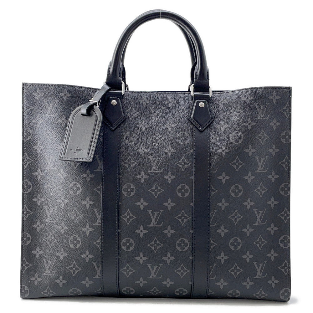 LOUIS VUITTON ?Sac Plat 24H BlackM47059 Monogram Eclipse