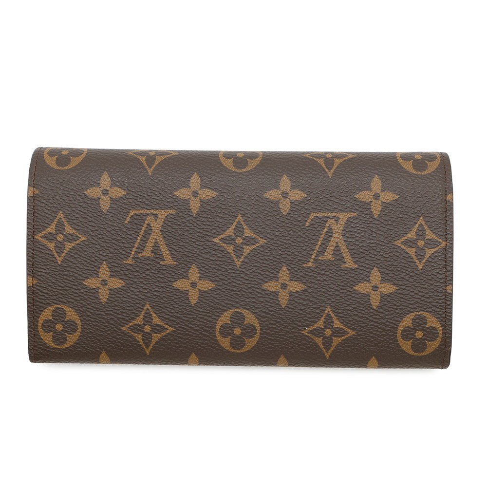 LOUIS VUITTON Portefeuille Emilie FuchsiaM60697 Monogram