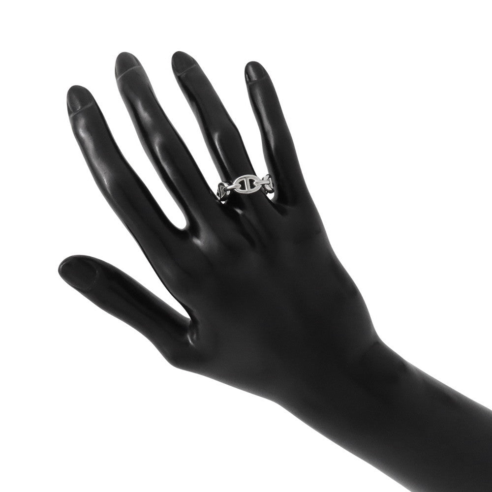 HERMES Chaine d'Ancre Anchene Ring Size PM/54/#14 SV925