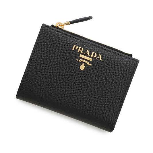 PRADA Saffiano Leather Multicolor Wallet Black/Pink1ML050 Leather