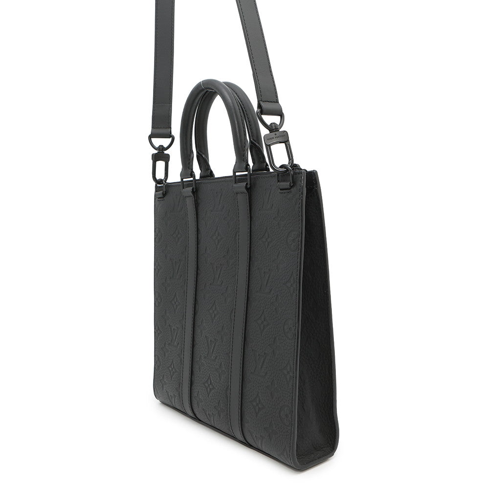 LOUIS VUITTON Sac Plat NoirM21884 Monogram?Taurillon