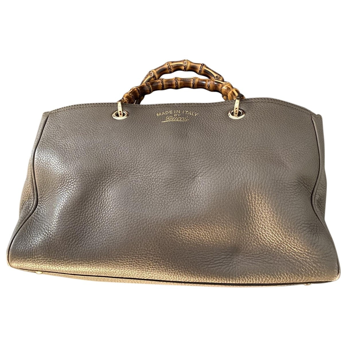 Gucci bamboo  leather handbag