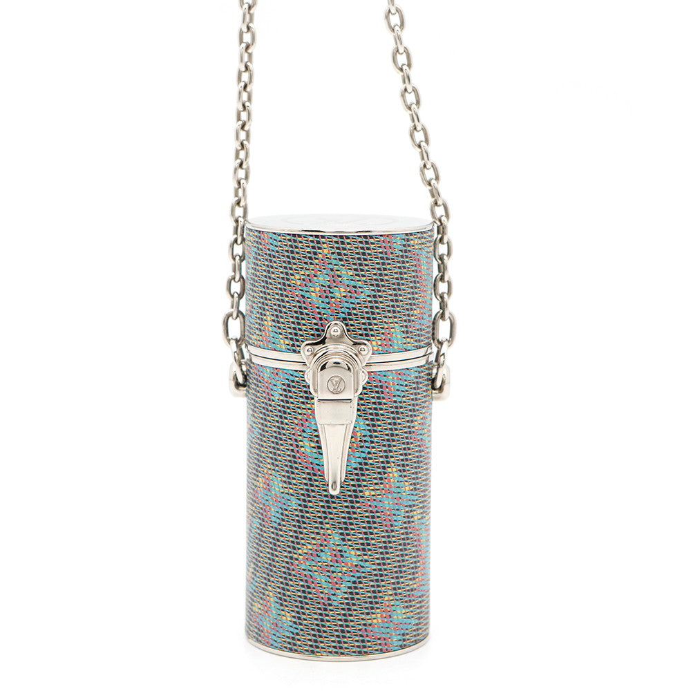 LOUIS VUITTON Lipstick Case LV Pop Blue/MulticolorMP2516 Metal