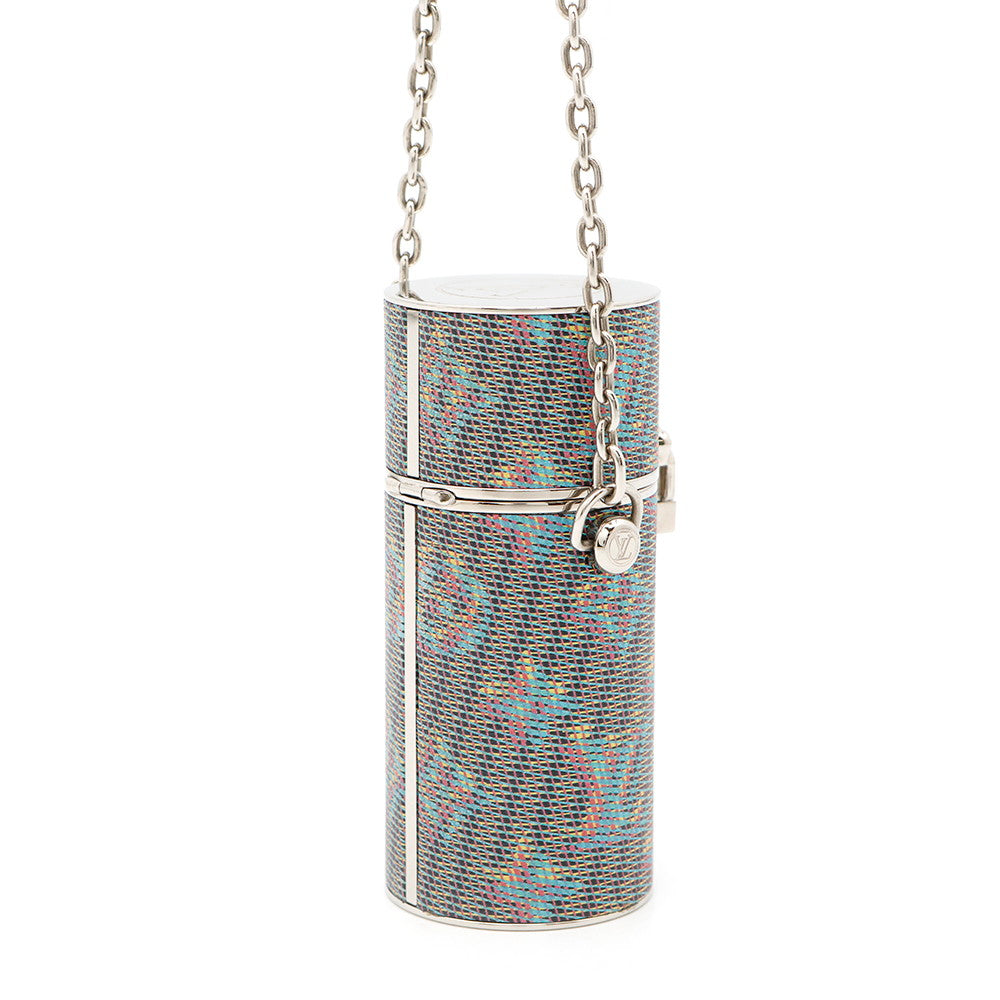 LOUIS VUITTON Lipstick Case LV Pop Blue/MulticolorMP2516 Metal