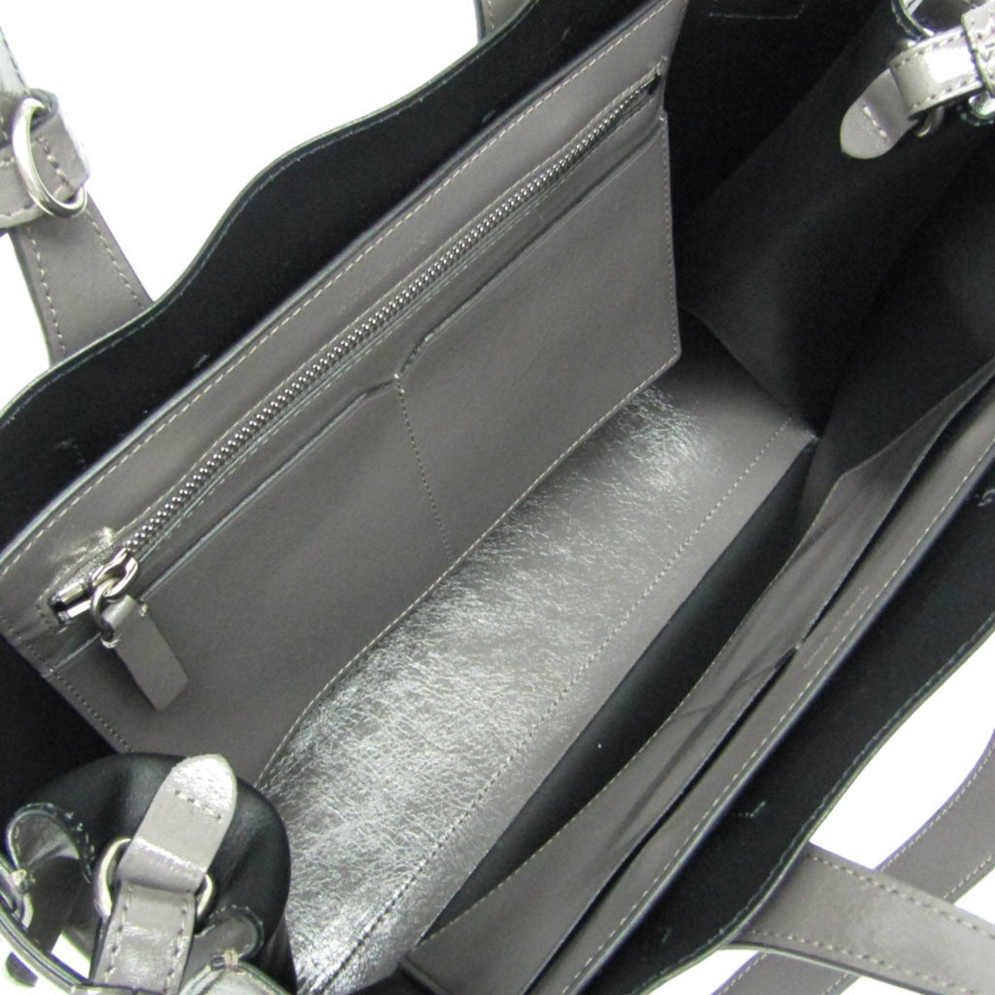 Burberry Grey Leather Handbag ( )