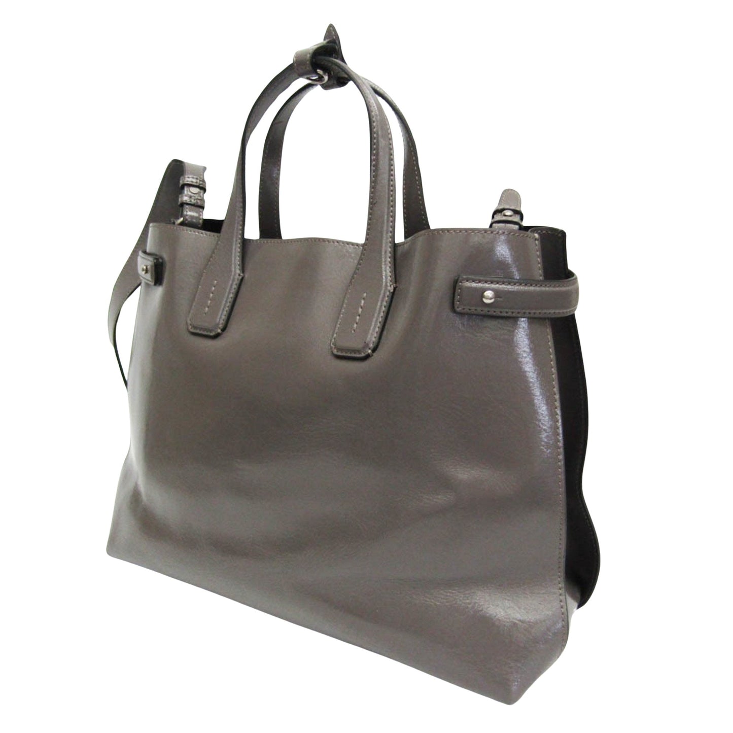 Burberry Grey Leather Handbag ( )