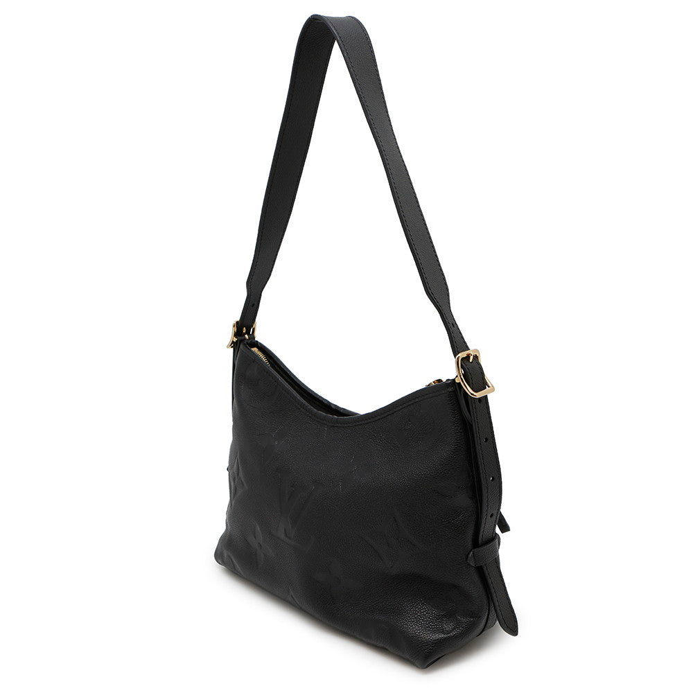 LOUIS VUITTON Carryall Zip NM BlackM46288 Monogram Empreinte Leather Size PM