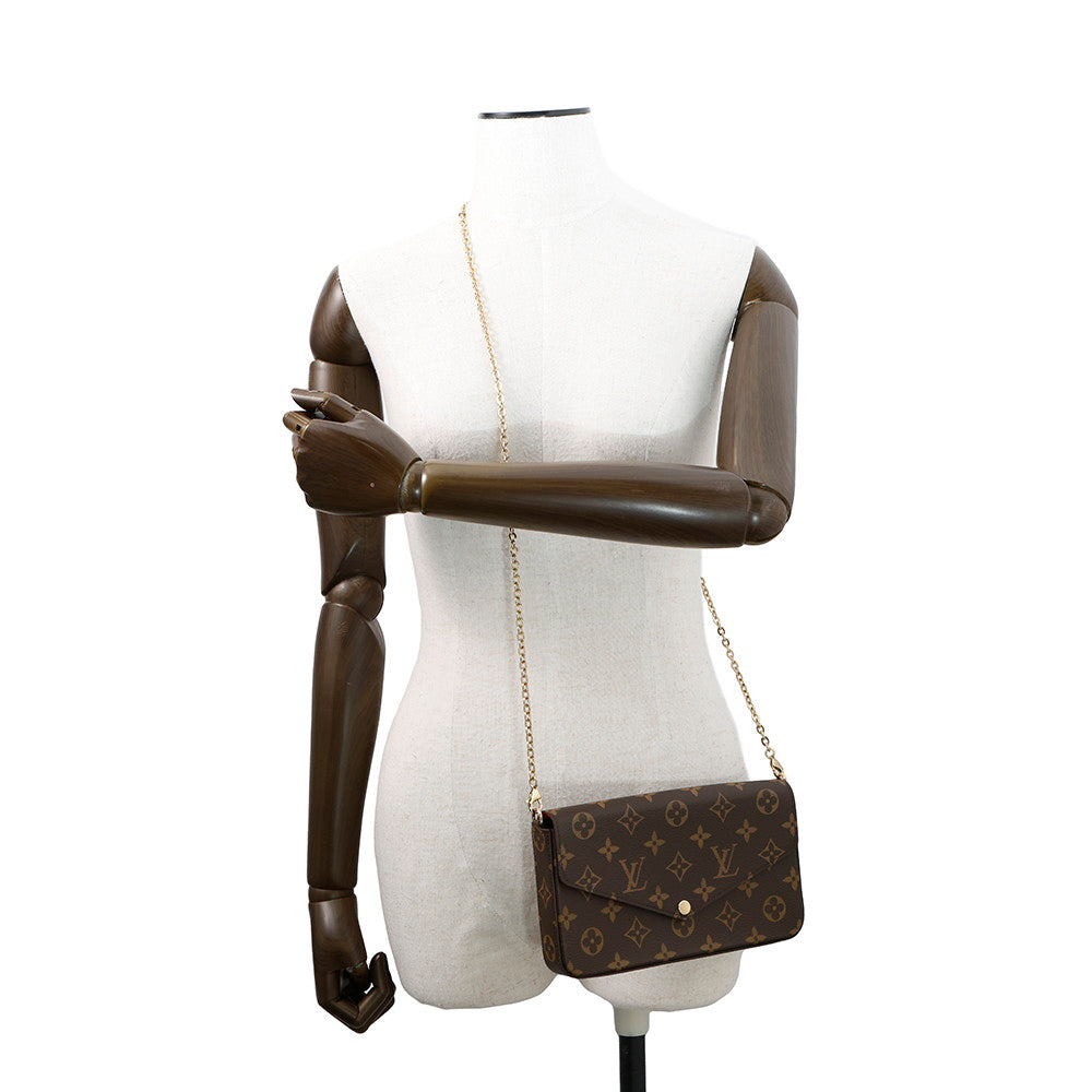 LOUIS VUITTON Felicie Pochette FuchsiaM81896 Monogram