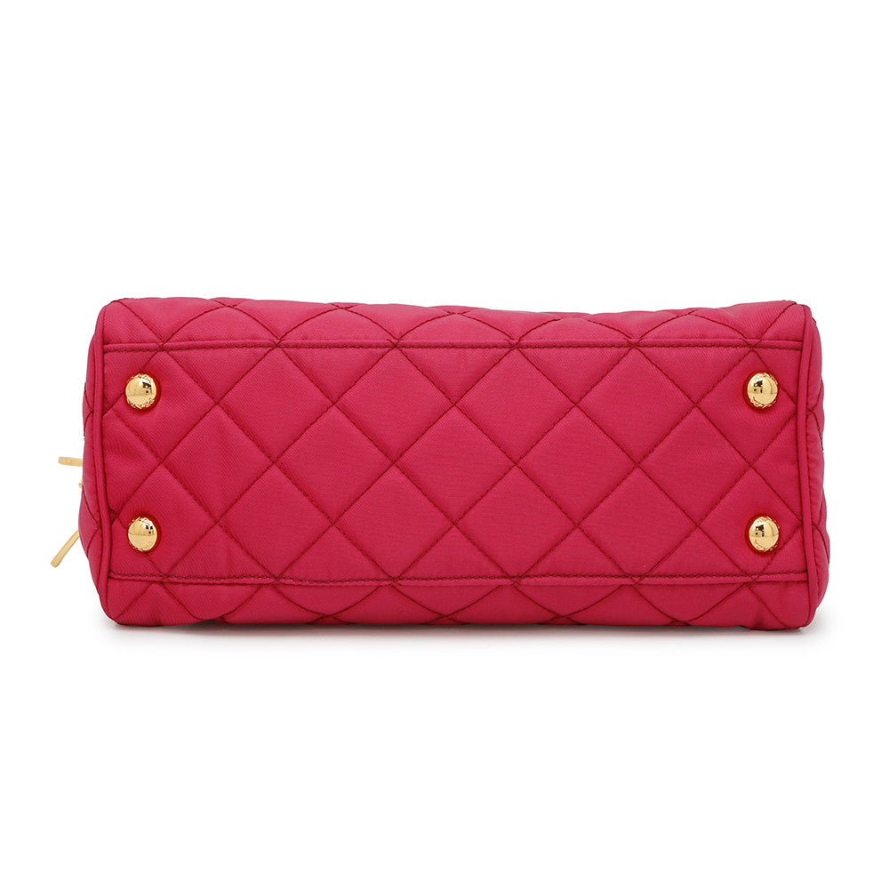 PRADA ?Quilted ChainShoulder Bag PinkBR4965 Nylon