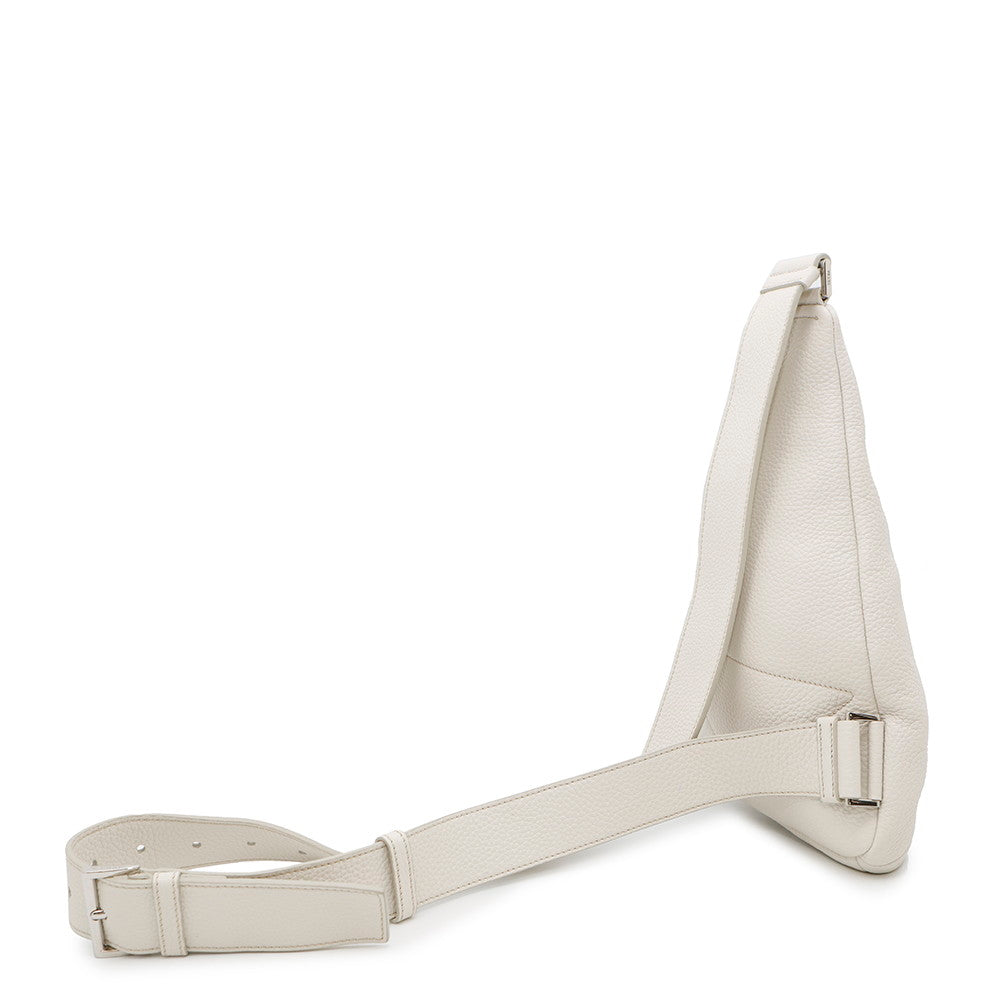 PRADA ?Triangle Logo Crossbody Bag White2VZ098 Leather
