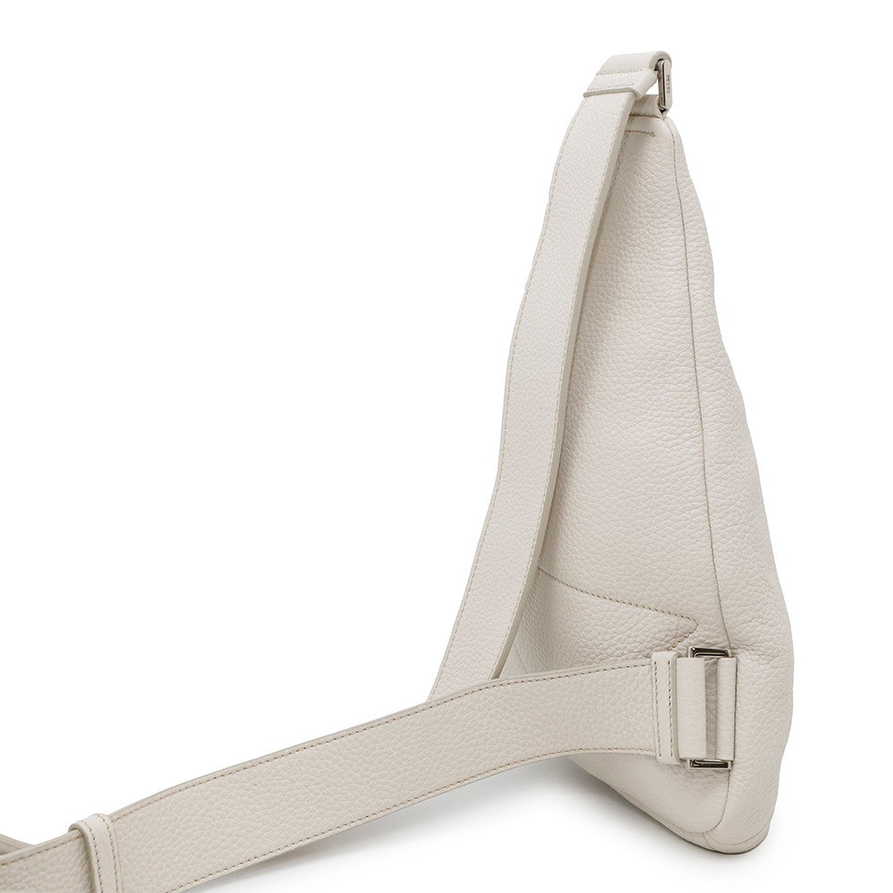 PRADA ?Triangle Logo Crossbody Bag White2VZ098 Leather