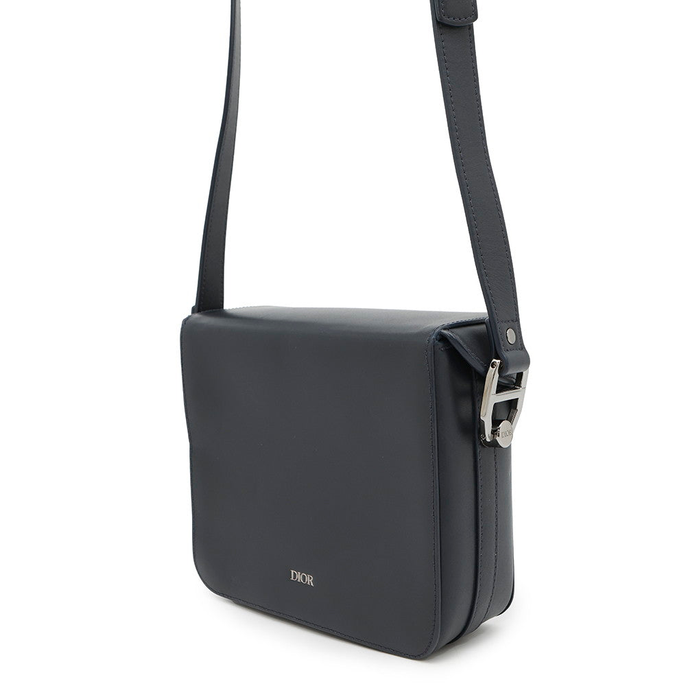 Dior ?CDHardware Shoulder Bag Navy Leather