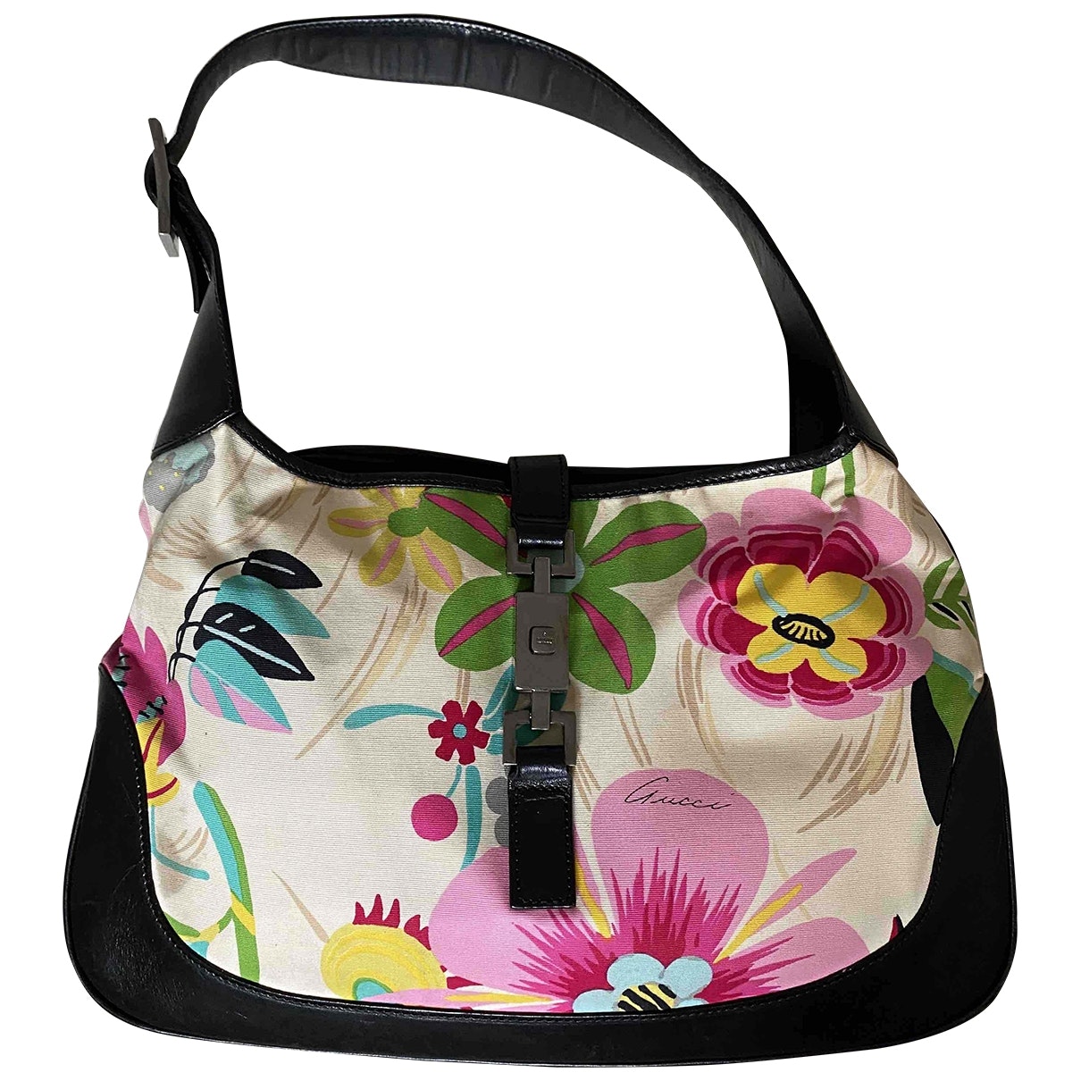 Gucci jackie     cotton handbag