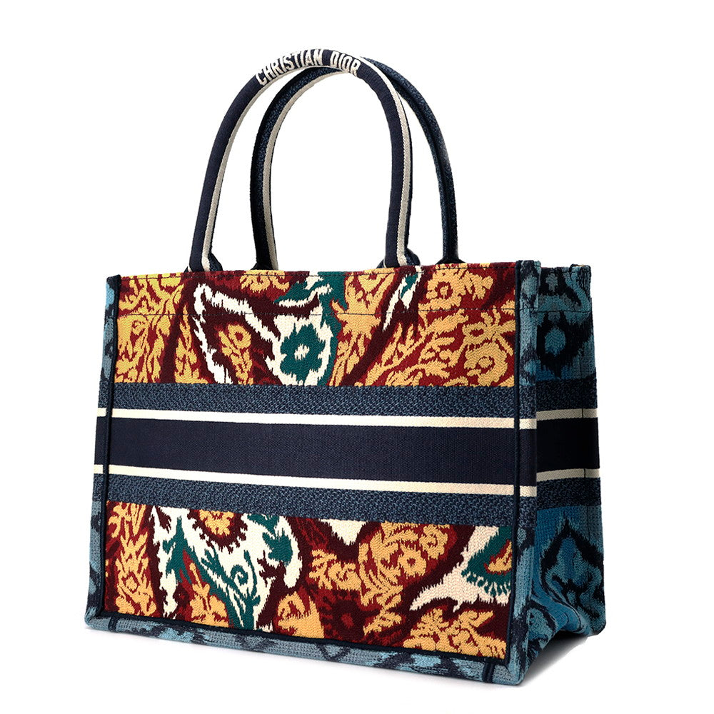 Dior ?Book Tote Embroidery Multicolor Canvas