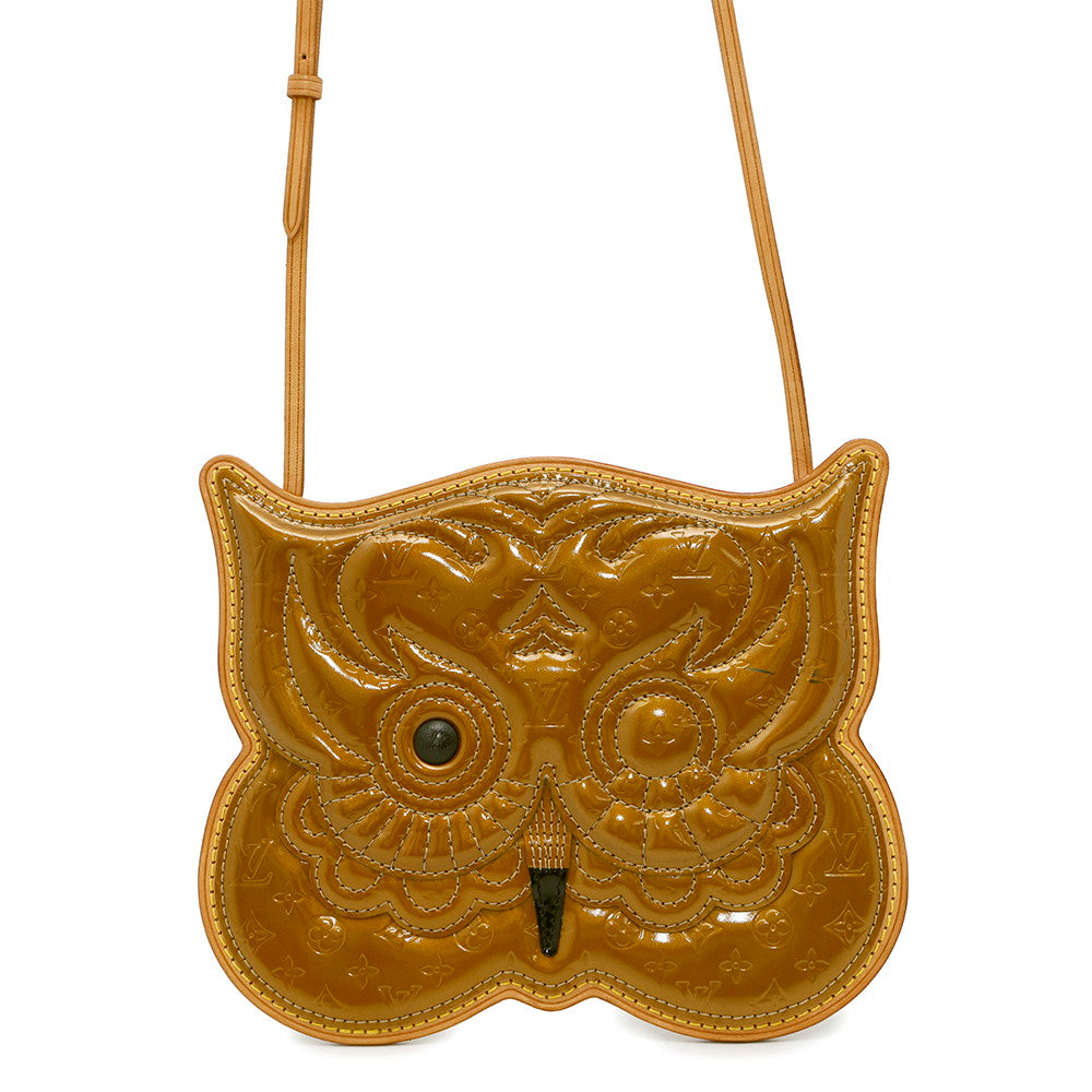 LOUIS VUITTON Conte De Fees Pochette Owl BronzeM92268 Monogram Vernis Leather