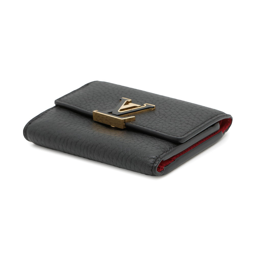 LOUIS VUITTON Portefeuille Capucine NoirM68587 Taurillon