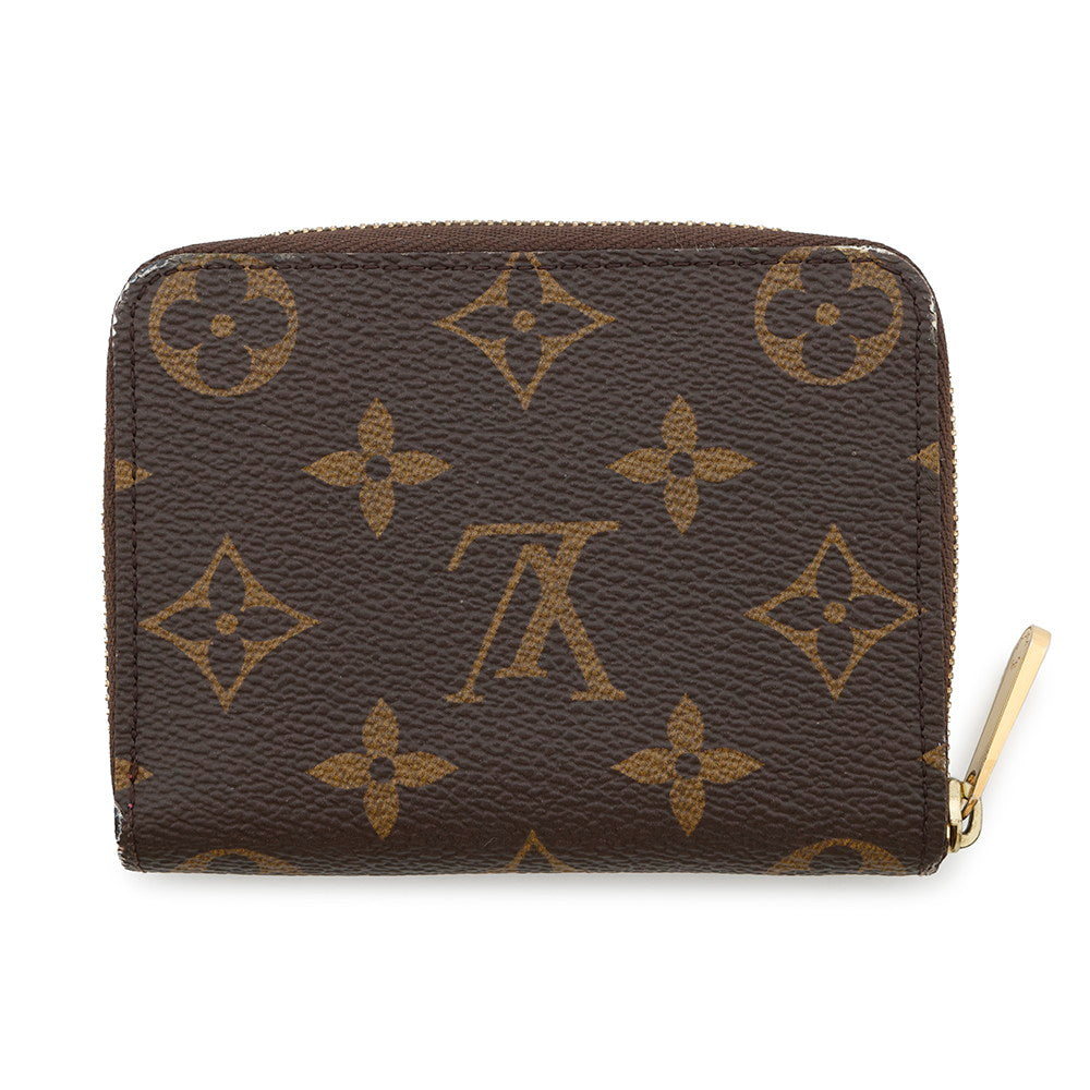 LOUIS VUITTON Zippy Coin Purse PinkM64118 Monogram / Love Padlock
