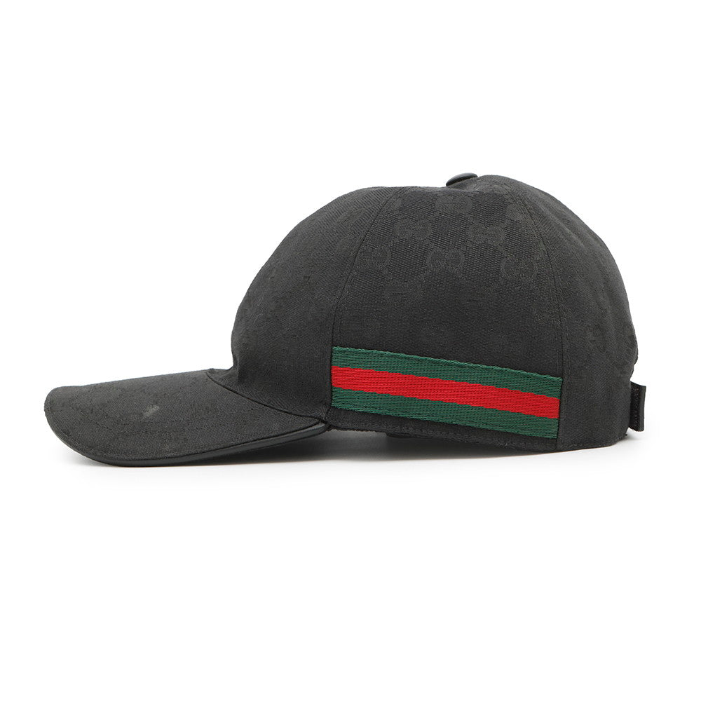 GUCCI GG Canvas Cap Size L Black200035 Canvas