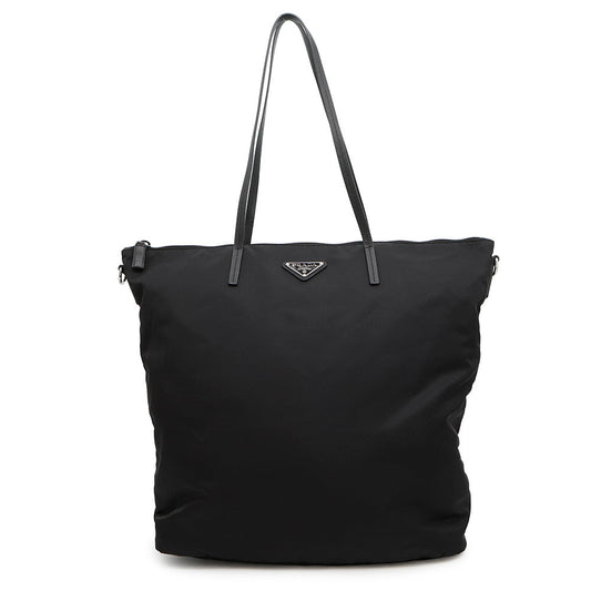 PRADA ?2way Tote Bag Black1BG189 Leather Nylon