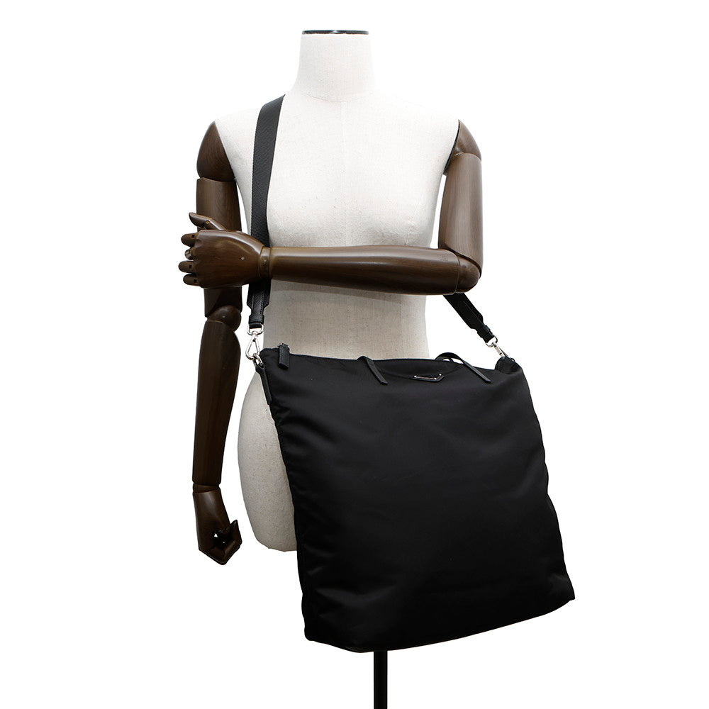 PRADA ?2way Tote Bag Black1BG189 Leather Nylon
