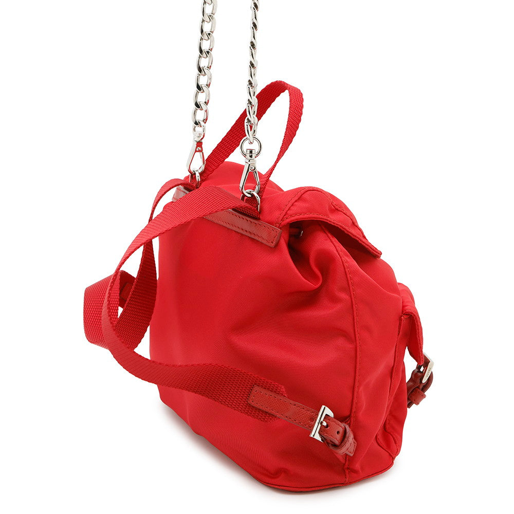 PRADA ?Nylon Mini Backpack Red1BH029 Nylon Size Mini