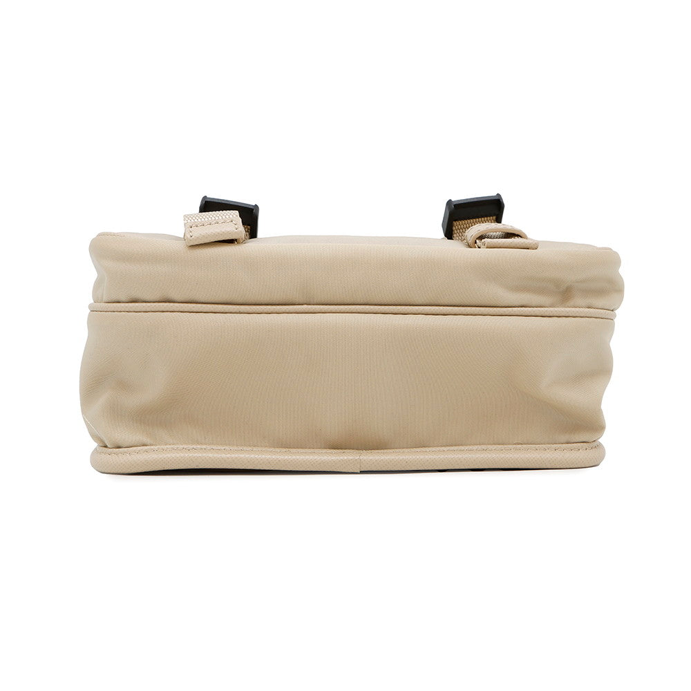 PRADA ?Re-Nylon xSaffiano Leather Shoulder Bag Beige2VD034 Nylon Leather