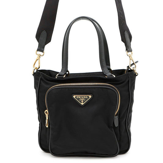 PRADA ?Nylon 2wayTote Bag Black1BG308 Nylon Leather