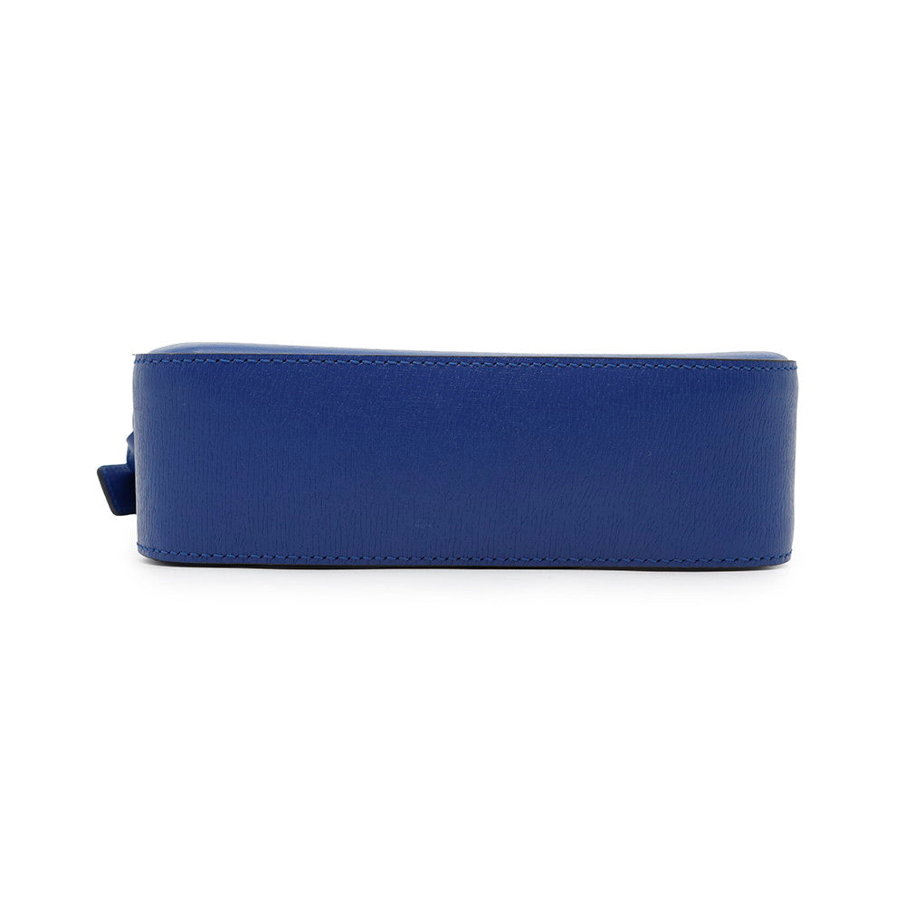 GUCCI Logo Shoulder Bag Blue773190 Leather