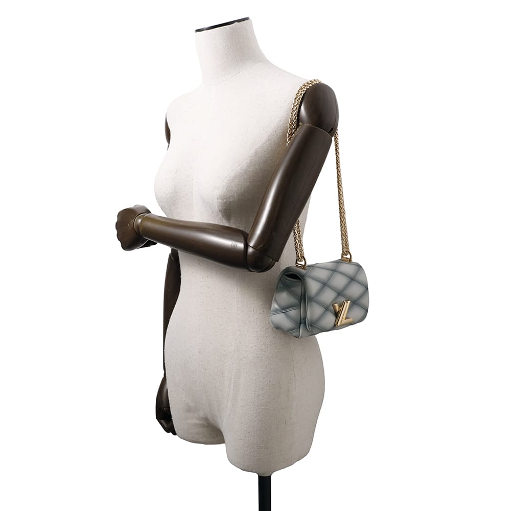 LOUIS VUITTON PICO GO-14 BlueM83071 Lamb Leather