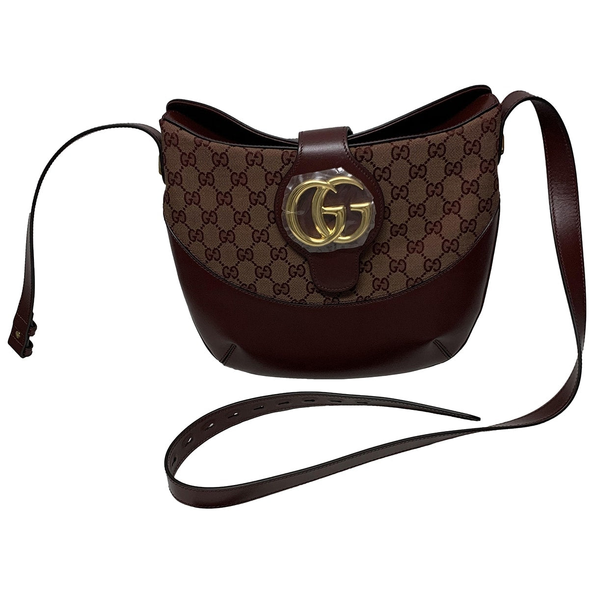 Gucci arli burgundy cloth handbag