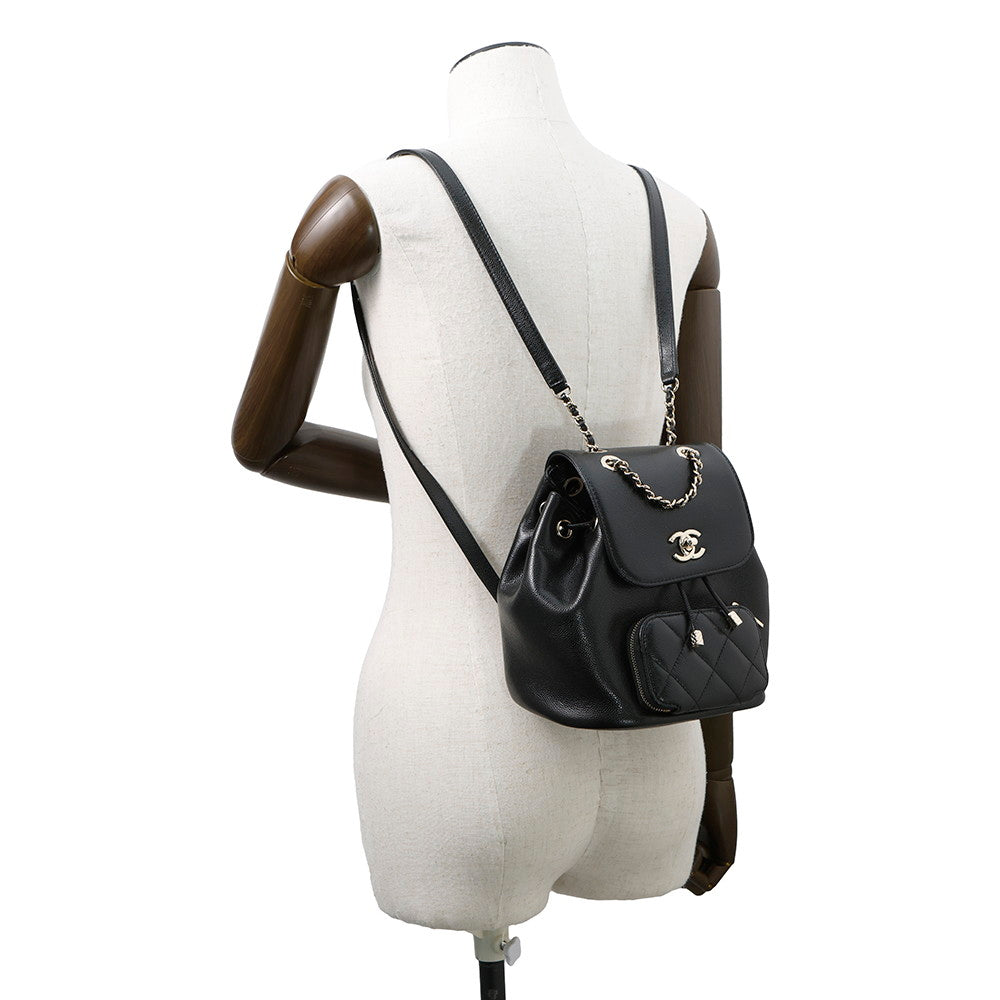 CHANEL Matelasse Backpack BlackAS3530 Caviar Leather