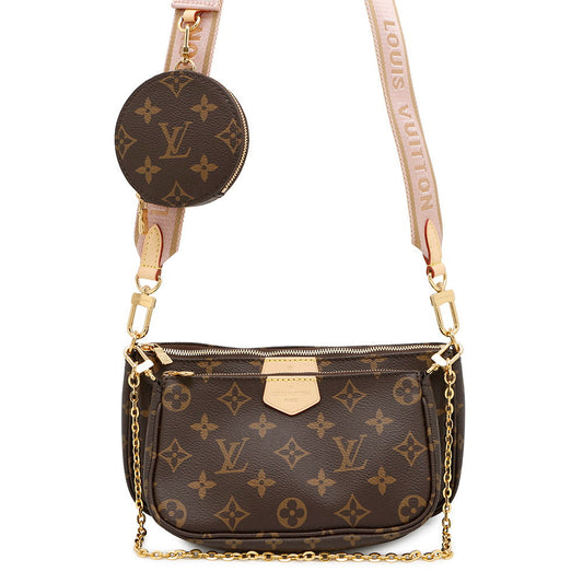 LOUIS VUITTON Multi Pochette Accessoires Rose claireM44840 Monogram