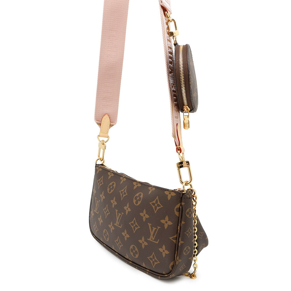 LOUIS VUITTON Multi Pochette Accessoires Rose claireM44840 Monogram