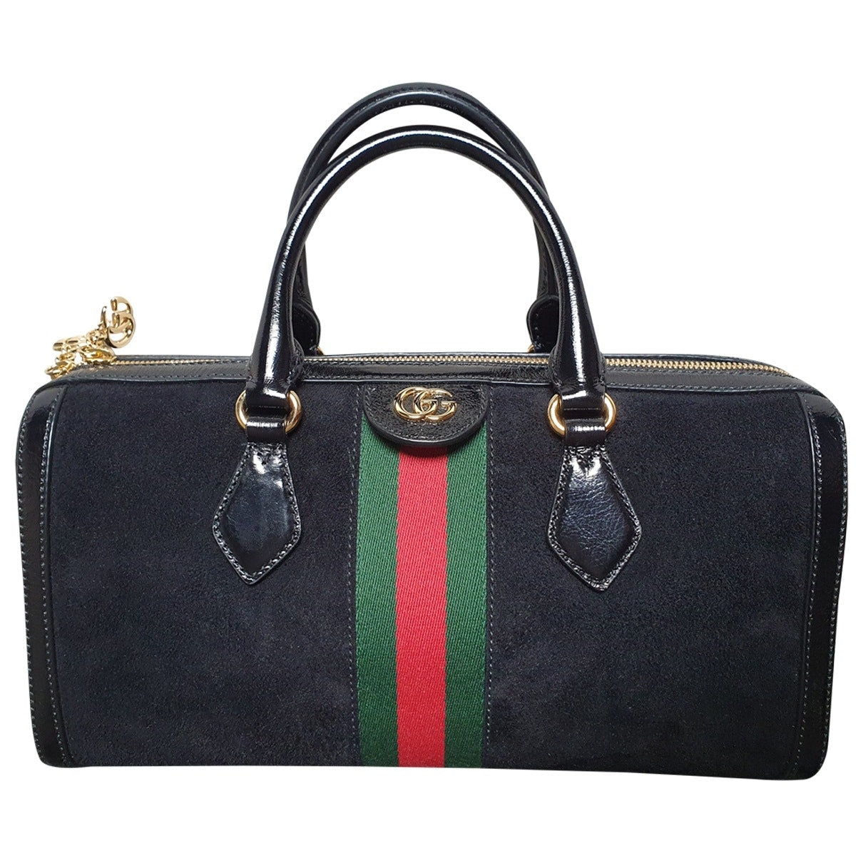 Gucci ophidia black suede handbag