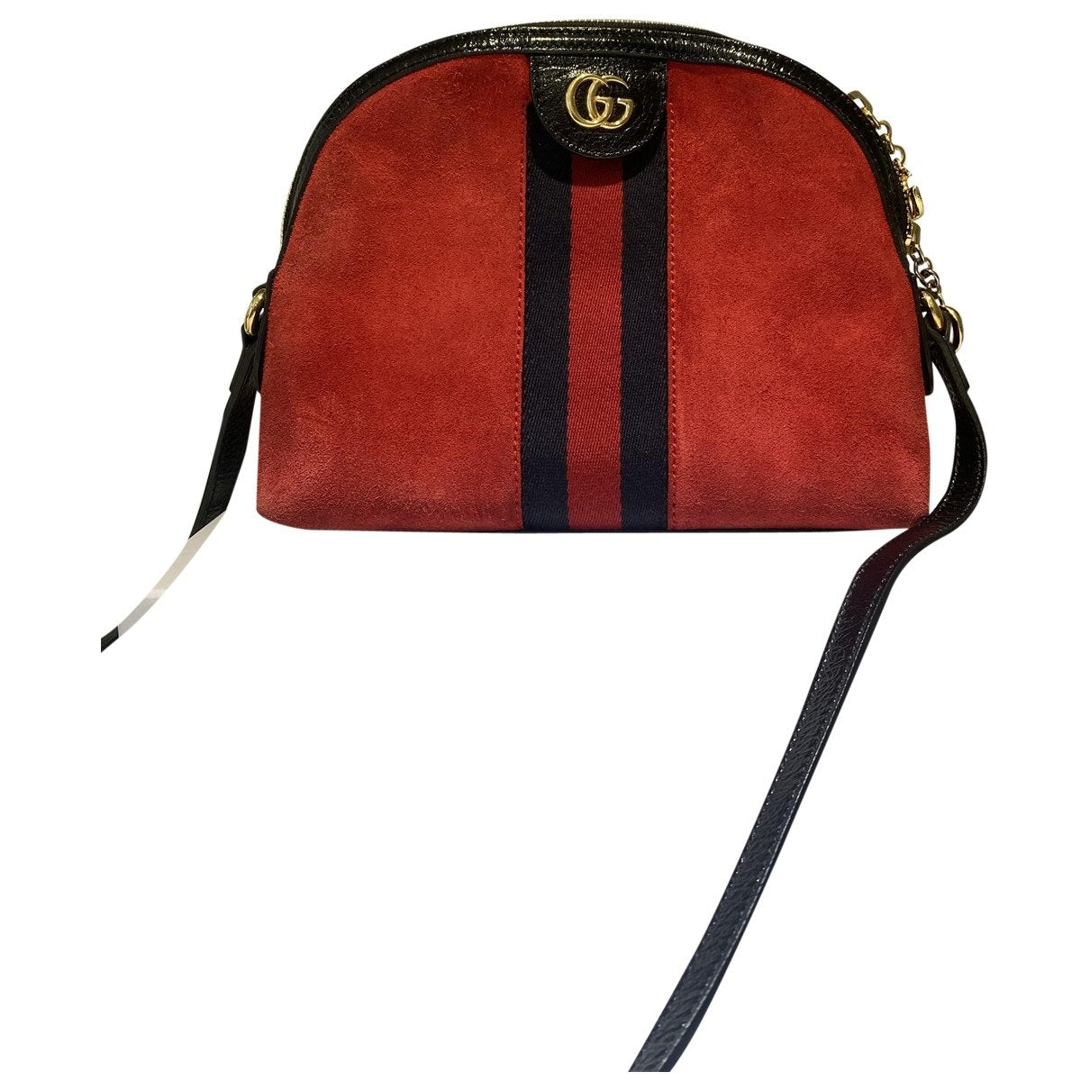 Gucci ophidia red suede handbag