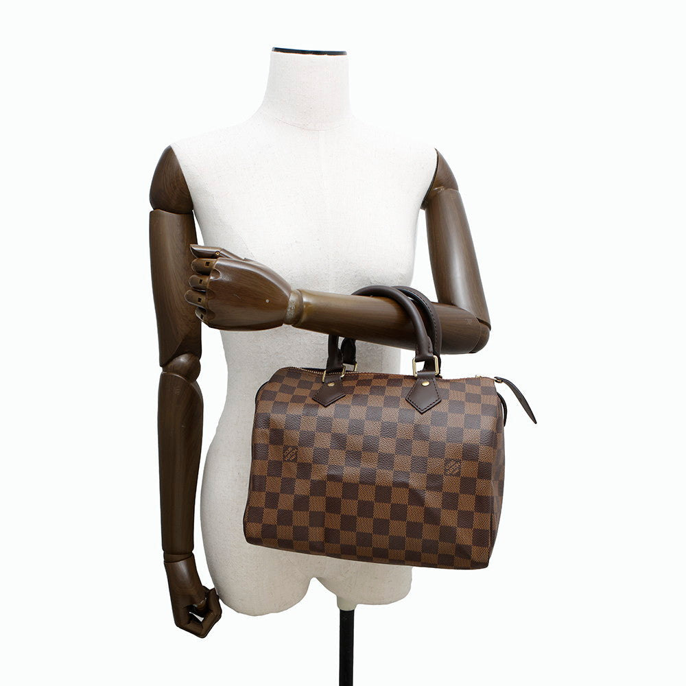 LOUIS VUITTON Speedy RedN41365 Damier Ebene Canvas Size 25