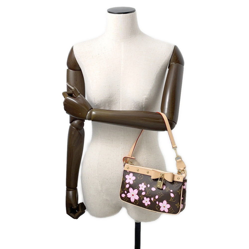 LOUIS VUITTON LV Ã TM Pochette Accessoires PinkM13666 Monogram Cherry Blossom