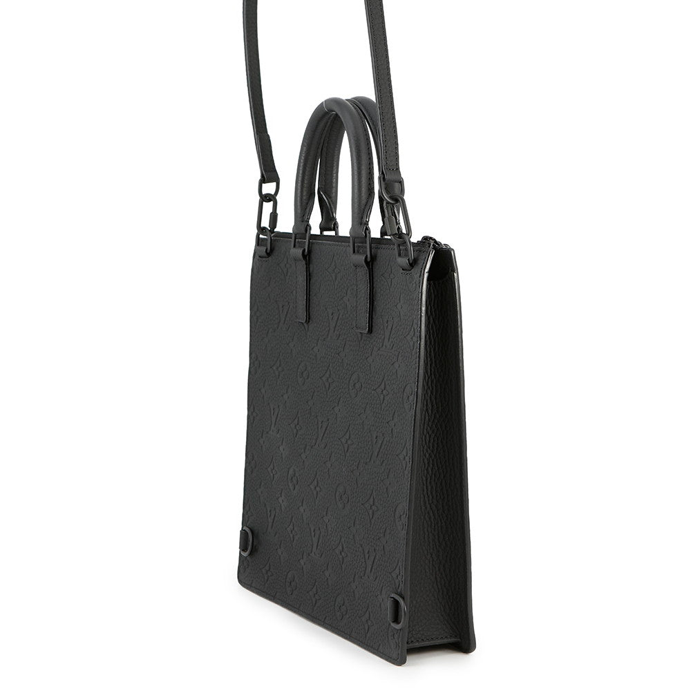 LOUIS VUITTON Sac Plat Messenger NoirM55924 Monogram?Taurillon