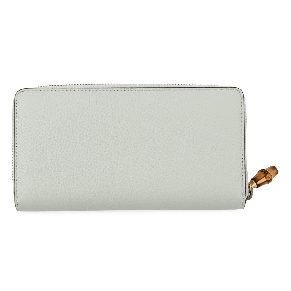 GUCCI Double G Long Around Wallet lilac739499 Leather
