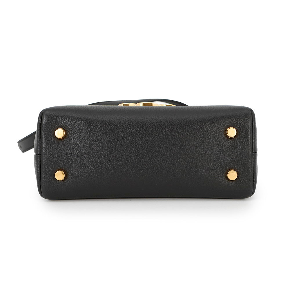 CELINE Teen Nino 2-Way Handbag Black118113FXK.38NO Supple Grained Calf Leather