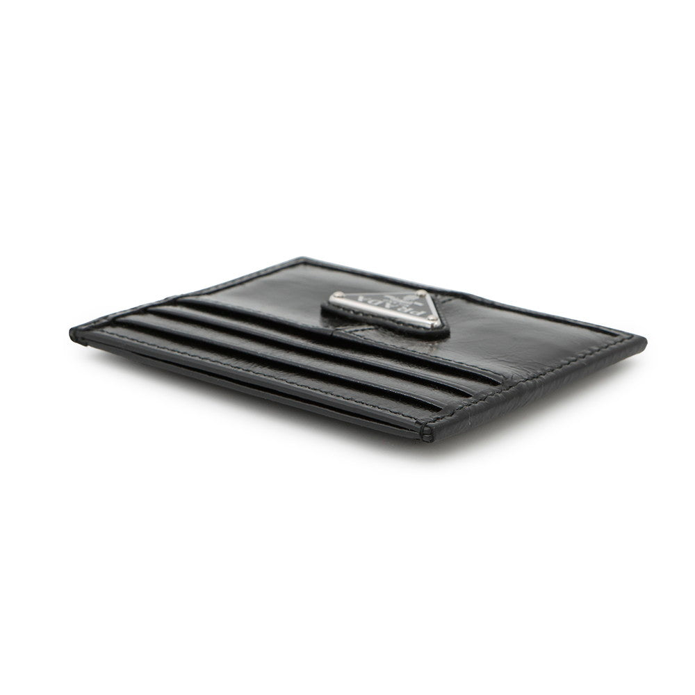 PRADA With logo Card Case Black2MC025 Soft Look Leather